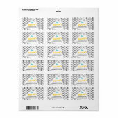 Fun Chicken Foot Print Overload Label (Full Sheet)
