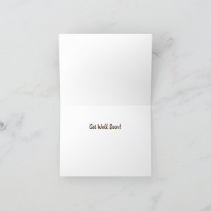 FUN CHICKEN Get well soon Gevouwen kaart