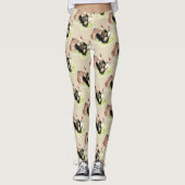 Fun Chicken Hen Rooster Boerderij Pattern Leggings (Voorkant)