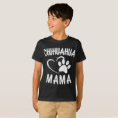 Fun Chihuahua Mama Gift Pet Lover Apparel Dog Chi- T-shirt (Voorkant volledig)