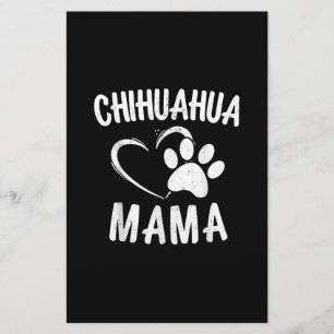 Fun Chihuahua Mama Gift Pet Lover Hond Chi-chi Moe Briefpapier