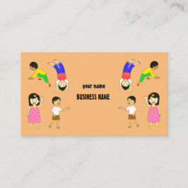 Fun Children die Design Daycare Babyware spelen Visitekaartje