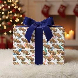 Fun Chipmunk Wrapping Paper Sheets