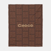 Fun Choco pralines Fleece Deken (Voorkant)