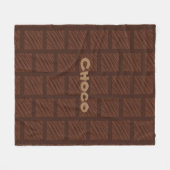 Fun Choco pralines Fleece Deken (Voorkant (Horizontaal))