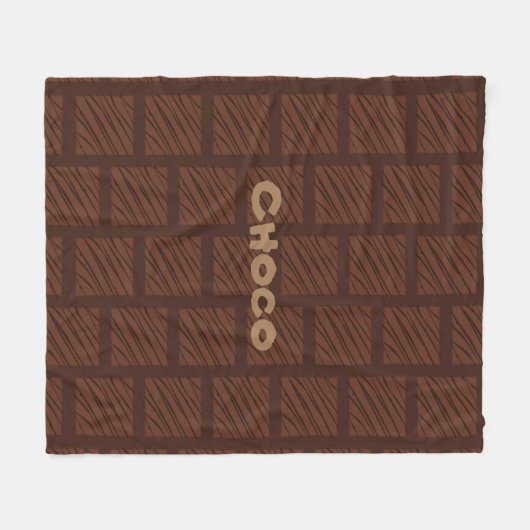 Fun Choco pralines Fleece Deken (Voorkant (Horizontaal))