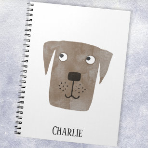 Fun Chocolate Labrador Retriever Dog personalisere Notitieboek
