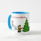 Fun Chrismukkah Characters Mok (Voorkant links)
