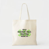 Fun Christelijk KINGDOM CHICK Entrepreneur Tote Bag (Voorkant)