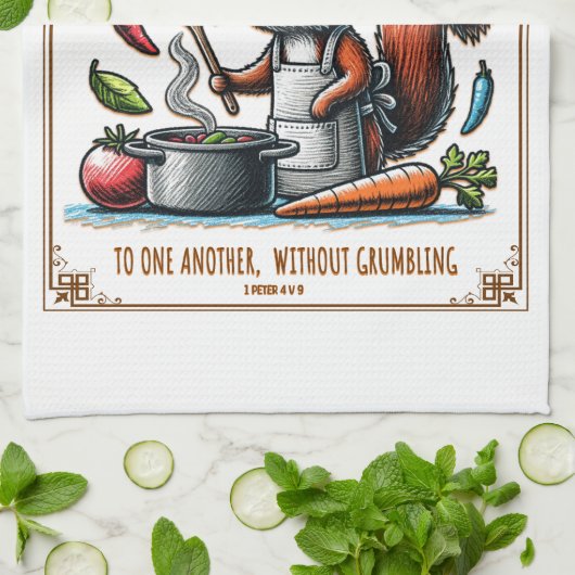 Fun Christian Gift Tea Towel with Bible Verse Theedoek (Gevouwen)