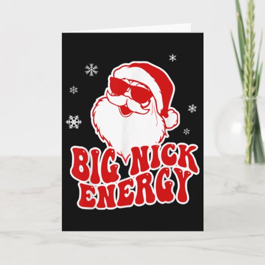 Fun Christmas Big Nick Energy Santa Naughty Adult  Kaart (Voorkant)