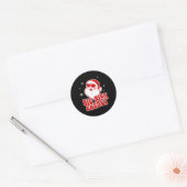 Fun Christmas Big Nick Energy Santa Naughty Adult  Ronde Sticker (Envelop)