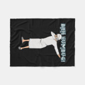 Fun Christmas Carol Dabbing Scrooge Nachtjapon Bah Fleece Deken (Voorkant (Horizontaal))