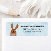 Fun Christmas Cavalier King Charles Spaniel Terug Etiket (Insitu)