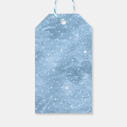 Fun Christmas Dog Sleedling Naar Van Cadeaulabel (Achterkant)