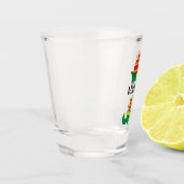 Fun Christmas Elf Cartoon Custom Shot Glas (Links)