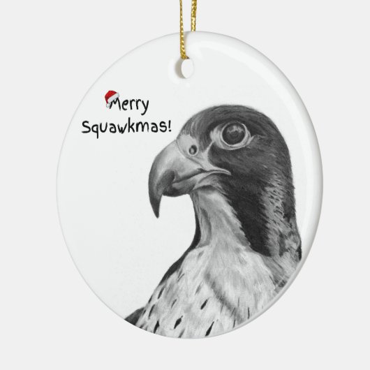 Fun Christmas Falcon Ornament (Links)
