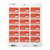 Fun Christmas Gifts Vakantie Adres Etiket (Full Sheet)