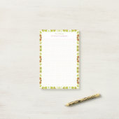 Fun Christmas Green Red Dot Grid Planner Organizer Post-it® Notes (Op bureau)