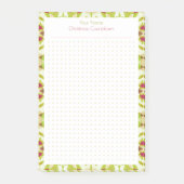 Fun Christmas Green Red Dot Grid Planner Organizer Post-it® Notes (Voorkant)
