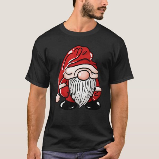 Fun Christmas Happy Gnome I'm So Freaking Merry T-shirt (Voorkant)