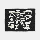 Fun Christmas Holiday Saying Religious Christian E Fleece Deken (Voorkant (Horizontaal))