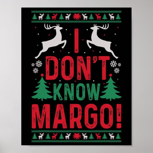 Fun Christmas Ik ken Margo niet Poster (Voorkant)