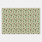 Fun Christmas Leopard Print Trio Mix Inpakpapier Vel (Voorkant)