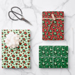 Fun Christmas Leopard Print Trio Mix Inpakpapier Vel<br><div class="desc">Leuke kerst luipaard print trio mix cadeauverpakking. Funky patroon. Moderne kerstkranten. Een mix van cadeaupapier voor cadeaus,  scrapbooking,  tijdschriften,  crafting of doe-het-zelf-cycling projecten. Rood en groen inpakken.</div>