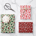 Fun Christmas Leopard Print Trio Mix Inpakpapier Vel<br><div class="desc">Leuke kerst luipaard print trio mix cadeauverpakking. Funky patroon. Moderne kerstkranten. Een mix van cadeaupapier voor cadeaus,  scrapbooking,  tijdschriften,  crafting of doe-het-zelf-cycling projecten. Rood en groen inpakken.</div>