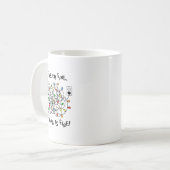 Fun Christmas Lights Its Fine Im Fine Everything I Koffiemok (Voorkant links)