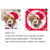 Fun Christmas Love Santa Custom Fotonaam Groen Cadeaupapier