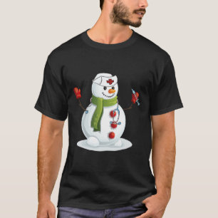 Fun Christmas Nurse Snow-Man Nursing RN Geregistre T-shirt