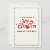 Fun Christmas party invite by Santa Kaart (Achterkant)