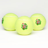 Fun Christmas Skelet Ornamenten Santa Hat Groen Tennisballen (Multi)