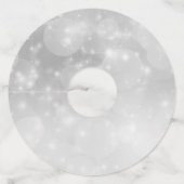 Fun Christmas Skeletons Ornamenten Petten Circles Wijnglaslabel (Achterkant)