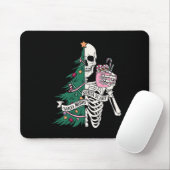 Fun Christmas Sorta Merry Sorta Scary Skeleton XMA Muismat (Met muis)