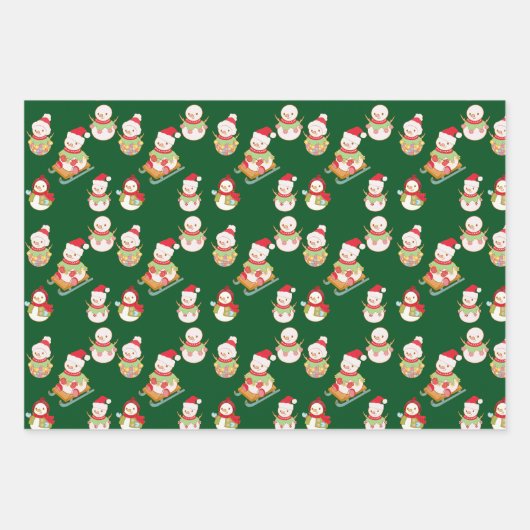 FUN CHRISTMAS WRAPPING PAPER GIFT SETS. (Voorkant 2)