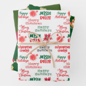 FUN CHRISTMAS WRAPPING PAPER GIFT SETS. (In situ)