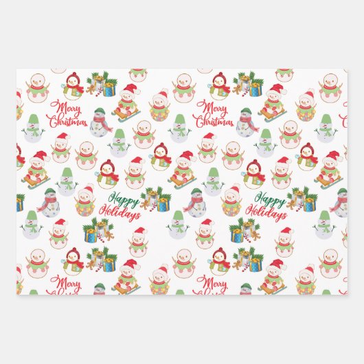 FUN CHRISTMAS WRAPPING PAPER GIFT SETS. (Voorkant)