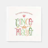 Fun Cinco de Mayo Fiesta Servet (Voorkant)