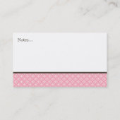 Fun Circles Pattern Monogramed Contactkaartje (Achterkant)