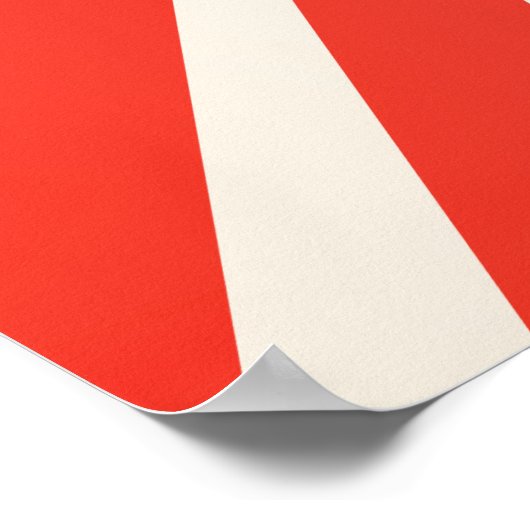 Fun circus clown bright grafisch poster (Hoek)