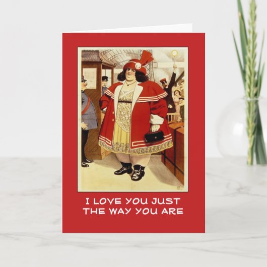 Fun Circus Poster Valentijn Card Feestdagen Kaart (Voorkant)