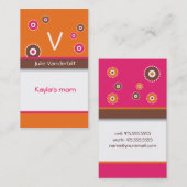 Fun cirkels mammikaart contactkaartje (Voorkant / Achterkant)