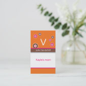 Fun cirkels mammikaart contactkaartje (Staand voorkant)