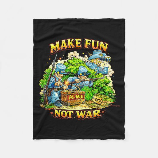 Fun Civil War Gift  Fleece Deken (Voorkant)