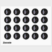 Fun Civil War Soldaat Ronde Sticker (Vel)