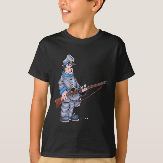 Fun Civil War Soldaat T-shirt (Voorkant)