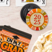 Fun Class of 2025 Retro Stijlvol Fun Modern Button Flesopener